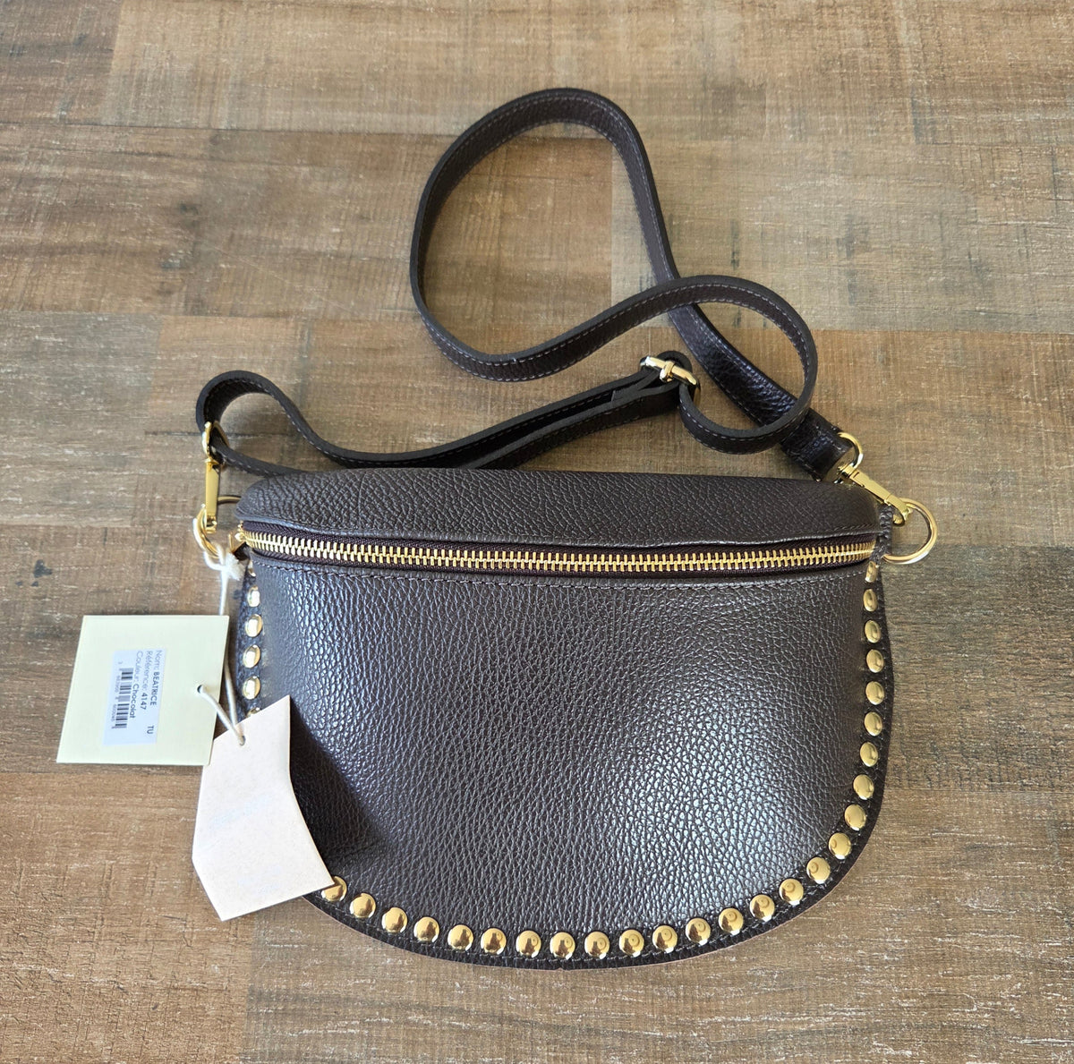 Sac Béatrice Cherry Paris – intérieur avec logo