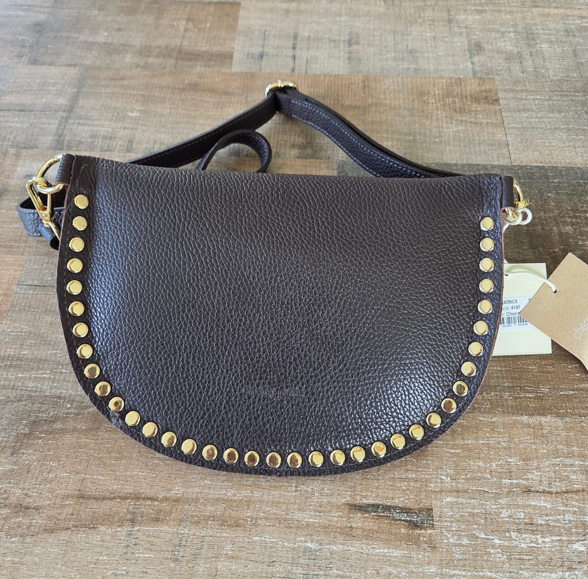 Sac Béatrice Cherry Paris chocolat – vue de dos