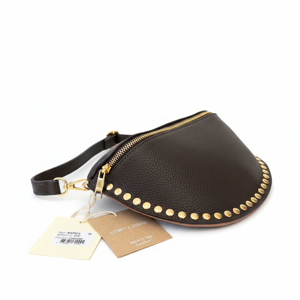 Sac BEATRICE Chocolat fond blanc