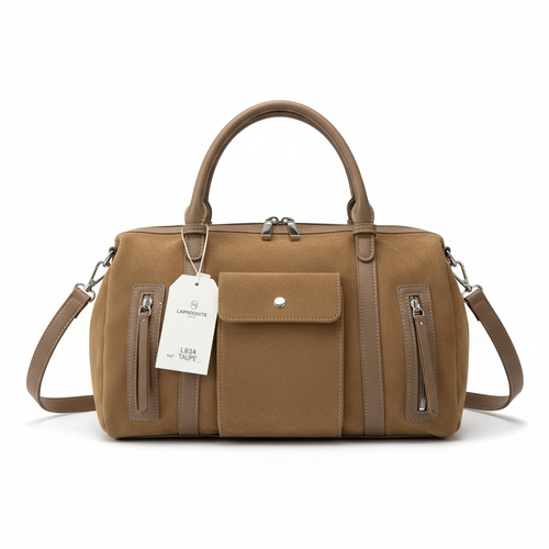 Sac LAPHRODITE L834 Taupe fond blanc